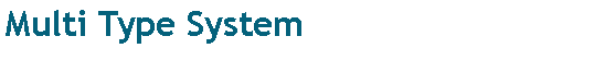 ��r���: Multi Type System